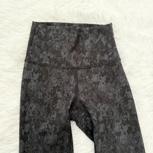 Lululemon Wunder Train High-Rise Tight 25" Hideaway Camo Deep Coal Multi Size 0 - Picture 3 of 9